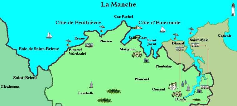 carte côte